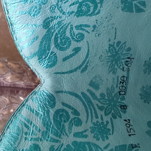 CORRAL E1594 distressed brown leather snip toe cowgirl boots metallic inlay sz 8 - Picture 14 of 16